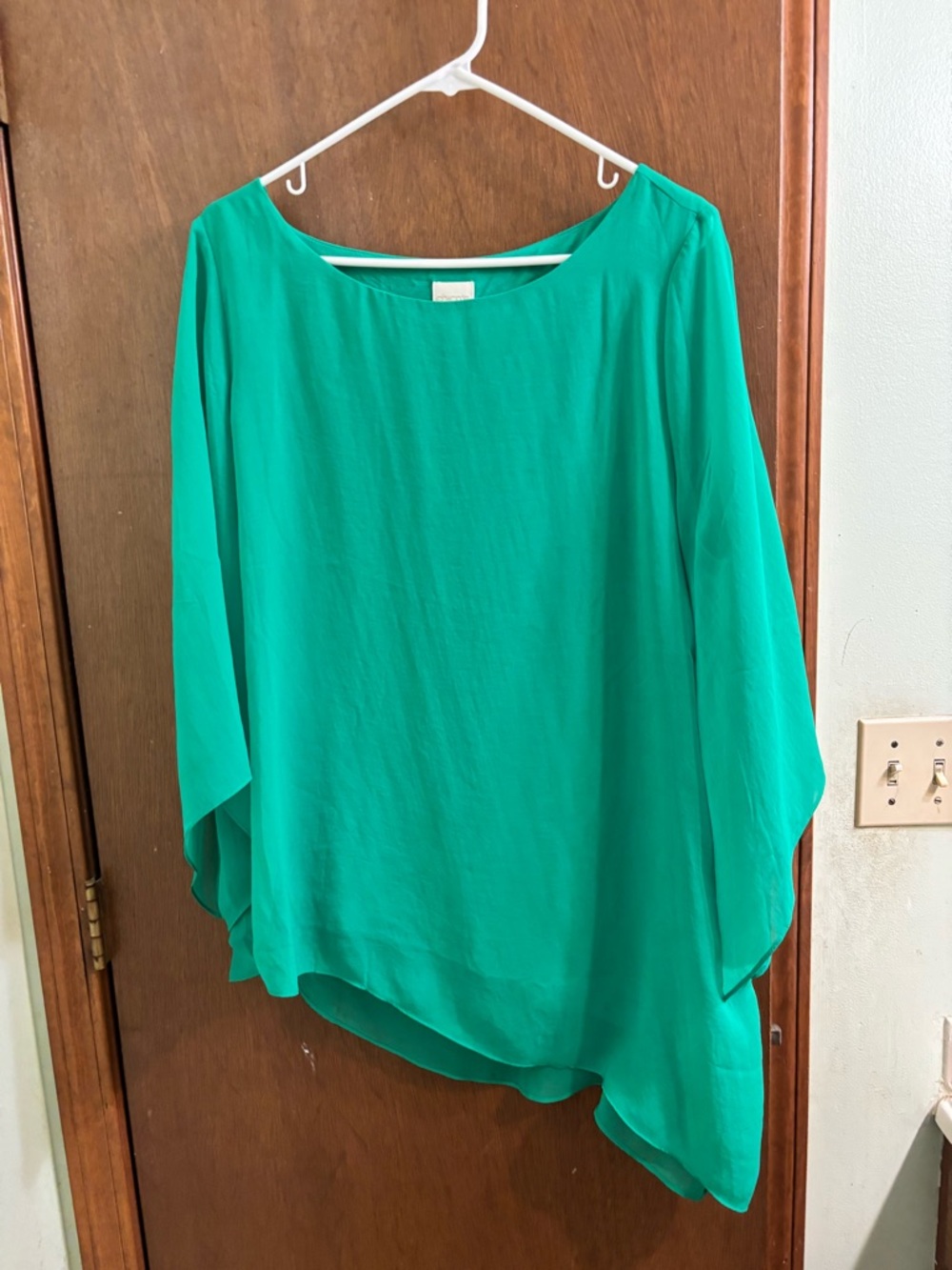 Chico's Teal Green Draped Tunic